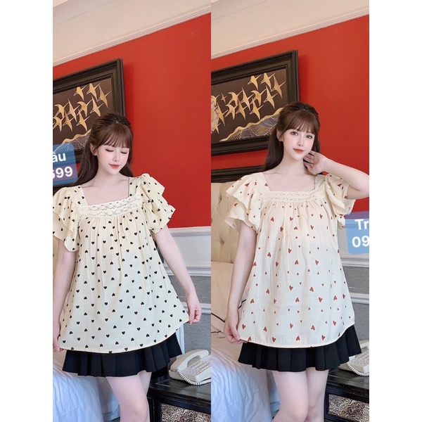 Áo bầu hoa nhi cộc tay - Fresz 45-70kg