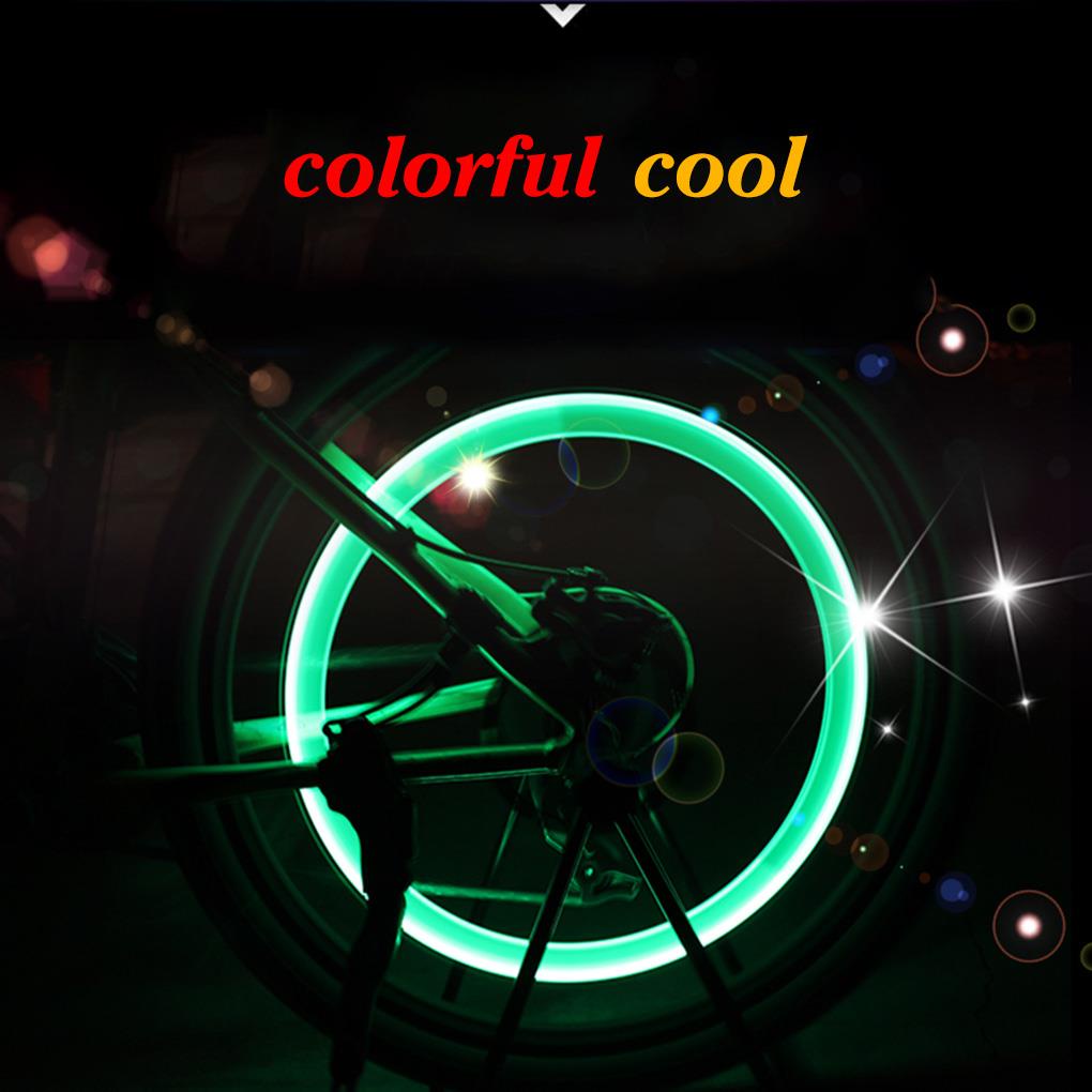 Bộ 2 Đèn LED Gắn Van Bánh Xe Đạp / Xe Máy Trang Trí