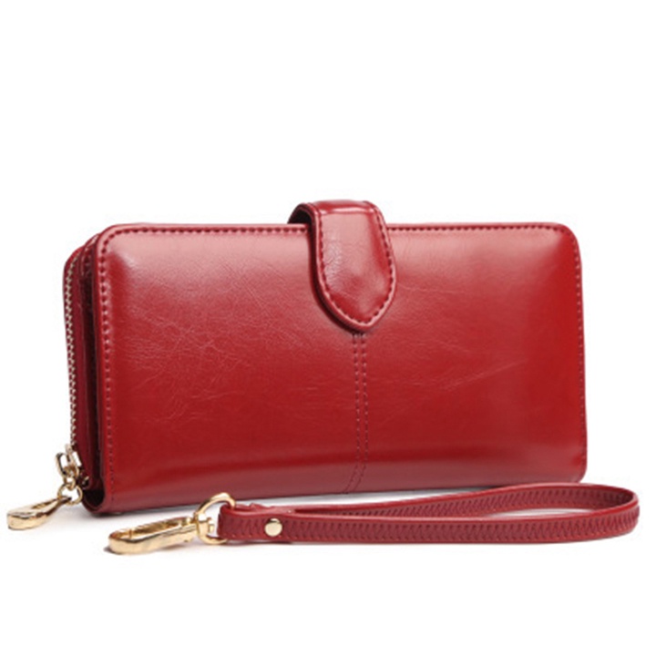Ví dài cầm tay nữ nhiều ngăn da pu mềm mại phong cách Hàn Quốc size 19cm x 10cm VI-94