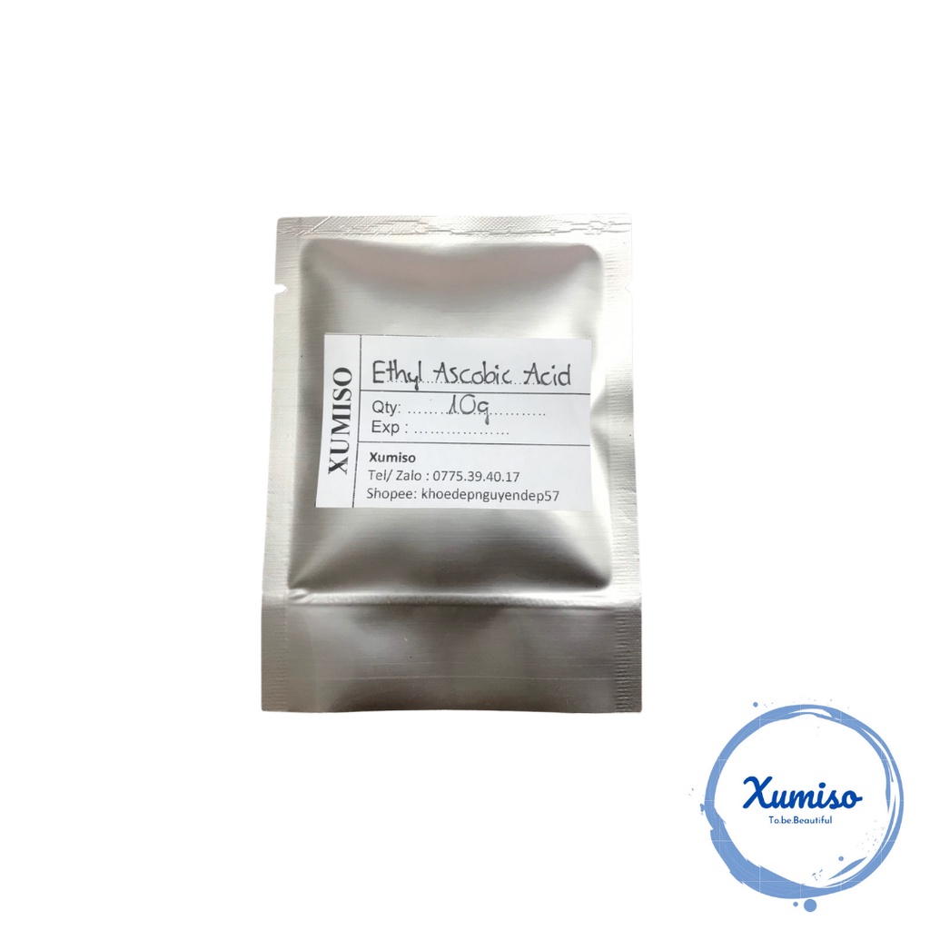 Dẫn xuất Vitamin C - 3-O-Ethyl Ascorbic Acid - Dưỡng chất làm trắng , sáng da - Nguyên liệu mỹ phẩm - 10g