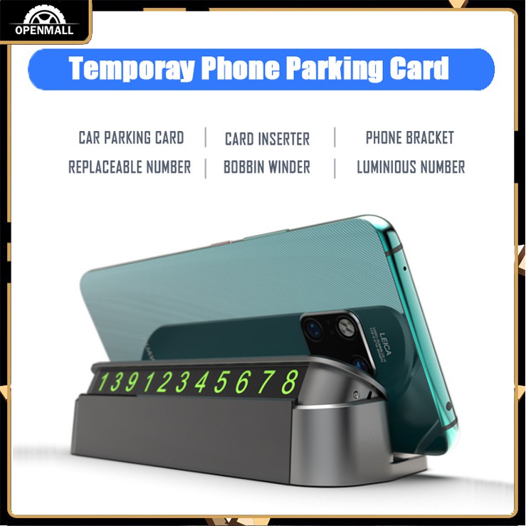 Bảng số kiêm giá đỡ điện thoại gắn xe ô tô tiện dụng