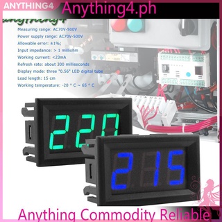 Đồng Hồ Đo Điện Áp Ac70-500V 2 Dây Có Đèn Led Thiết Kế Đa Năng