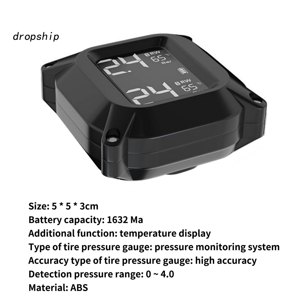 Bộ Cảm Biến Áp Suất Không Dây Cho Xe Máy TPMS Dễ Lắp Đặt