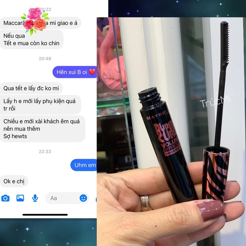 MASCARA MAYBELLINE HYPER CURL DÁNG LƯỢC CHẢI ĐẶC BIỆT - SẢN PHẨM ĐƯỢC CÁC MAKEUP SĂN LÙNG - 8736