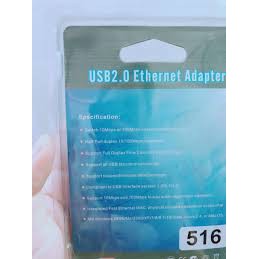 Dây Chuyển USB SANG LAN 516-USB 2.0- Kết Nối Ổn Định- Tốc Độ Cao | BigBuy360 - bigbuy360.vn