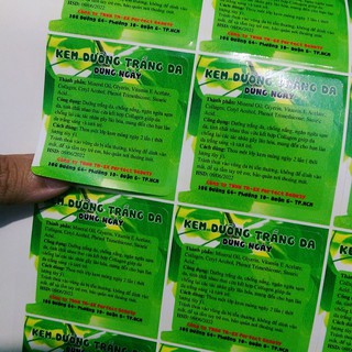 In tem nhựa đục dán tem mỹ phẩm  - Tem thực phẩm- tem dán khô gà- tem son-In Bạch Dương