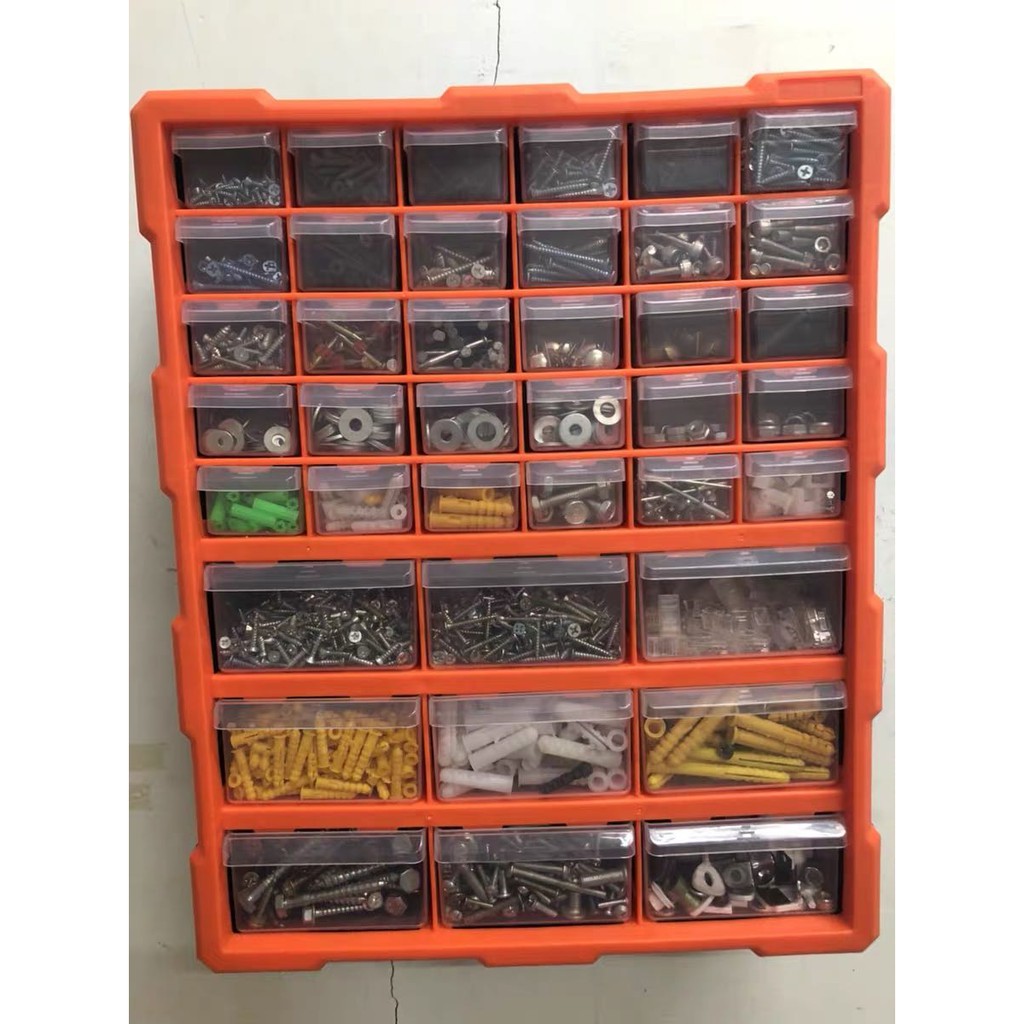 Tủ đựng linh kiên ,đồ chơi lego, linh kiện điện thoại,lưu trư, ốt vít 38 ngăn TACTIX 320636