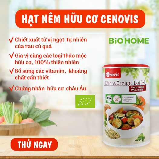 Hạt nêm hữu cơ Cenovis (270g)