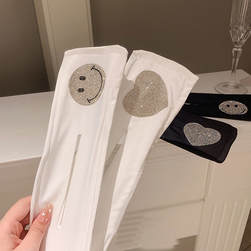 Kẹp Tóc Đính Đá Hình Mặt Cười/Trái Tim Xinh Xắn Cho Nữ