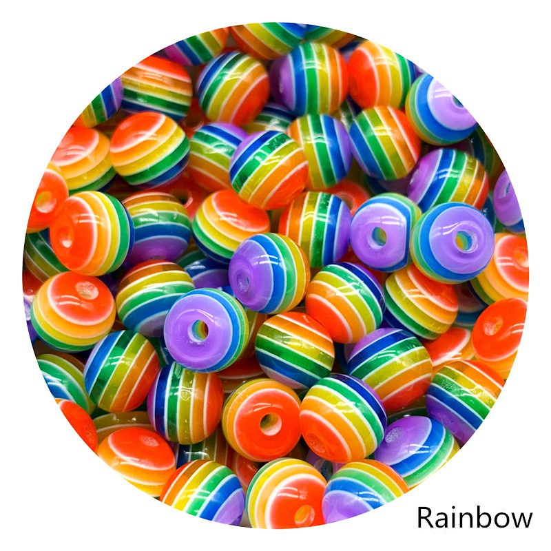 Chuỗi Hạt Resin 6mm / 8mm Dùng Làm Trang Sức Thủ Công