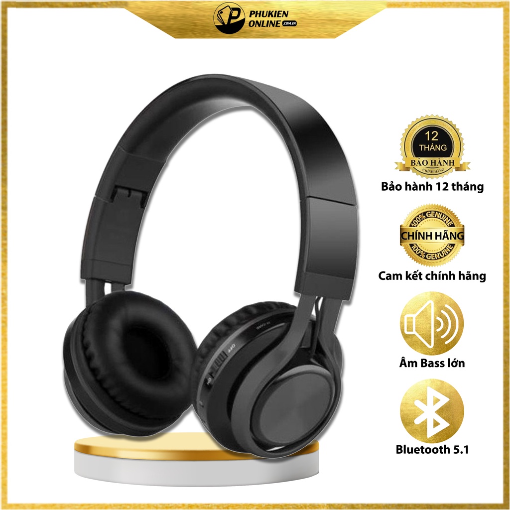 Tai nghe chụp Bluetooth Cao Cấp FLOVEME B06 - Thiết kế thời trang siêu hiện đại - Dung lượng pin siêu lớn
