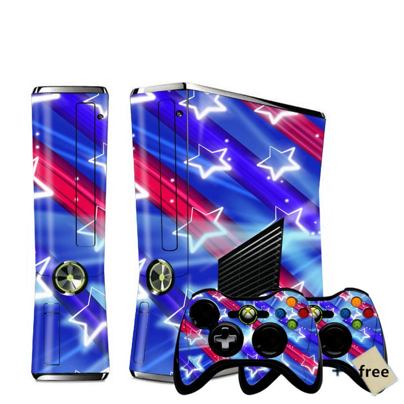 Data frog Miếng Dán Hình Ếch Cho microsoft xbox 360 slim Và 2 Tay Cầm Chơi Game