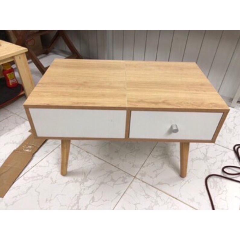 Bàn trang điểm mini ngồi bệt - Bàn trang điểm bệt chất liệu gỗ MDF phủ melanin cao cấp - BH 6TNội Thất Nhà Xinh 8405