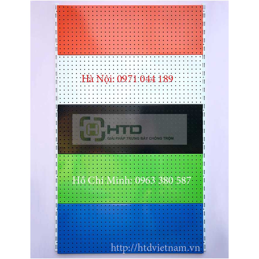 Tấm Lỗ Cài Móc Treo: HTD-TL001 đặc biệt mua 5 tấm tặng 2 thanh ray gắn tấm lỗ