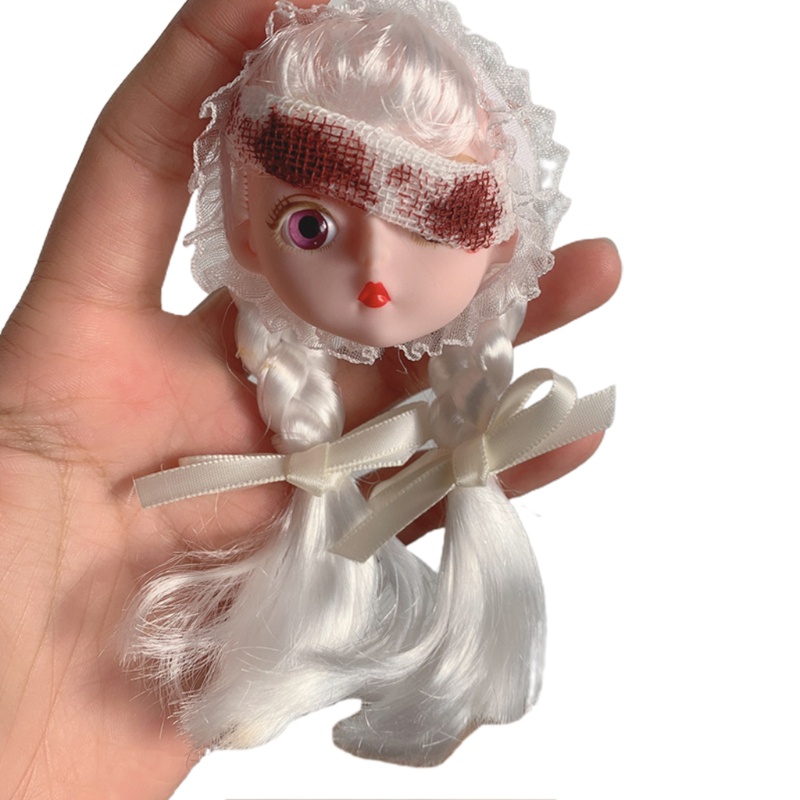 Kẹp Tóc Hình Búp Bê Phối Ren Xinh Xắn