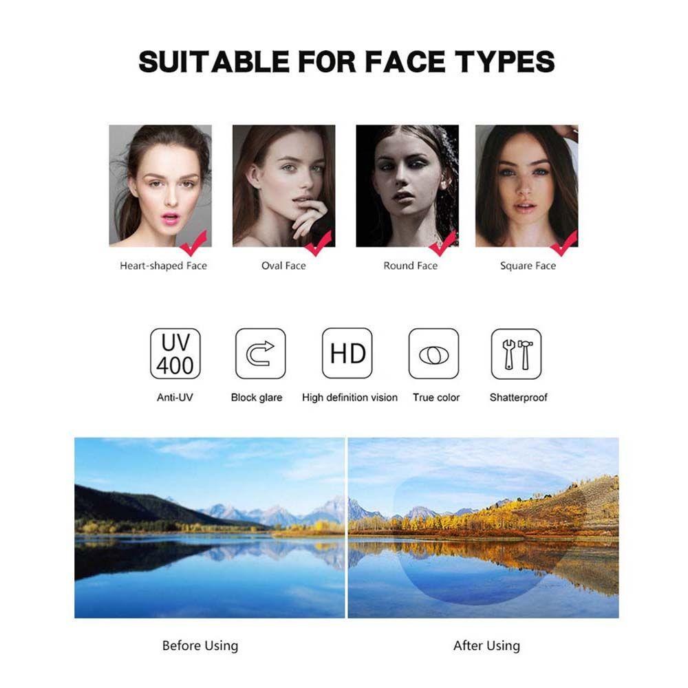 Kính Mát Hình Chữ Nhật Chống Tia UV Họa Tiết Da Báo Màu Đen Cá Tính WMES15H