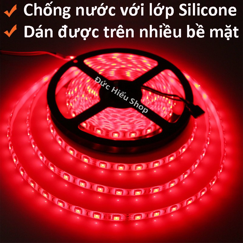 [ Bọc silicone chống nước ] Đèn LED dây 12V - 5M