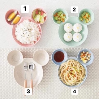 BÁT ĂN DẶM LÚA MẠCH MICKEY - TẶNG KÈM THÌA , DĨA