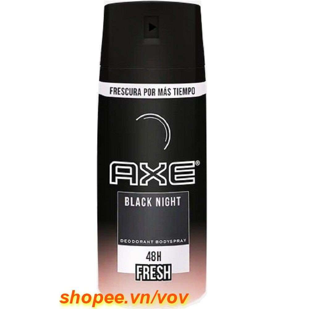 Xịt Khử Mùi 150Ml Axe Non Stop Black Night, Vov Cung Cấp & Bảo Trợ.