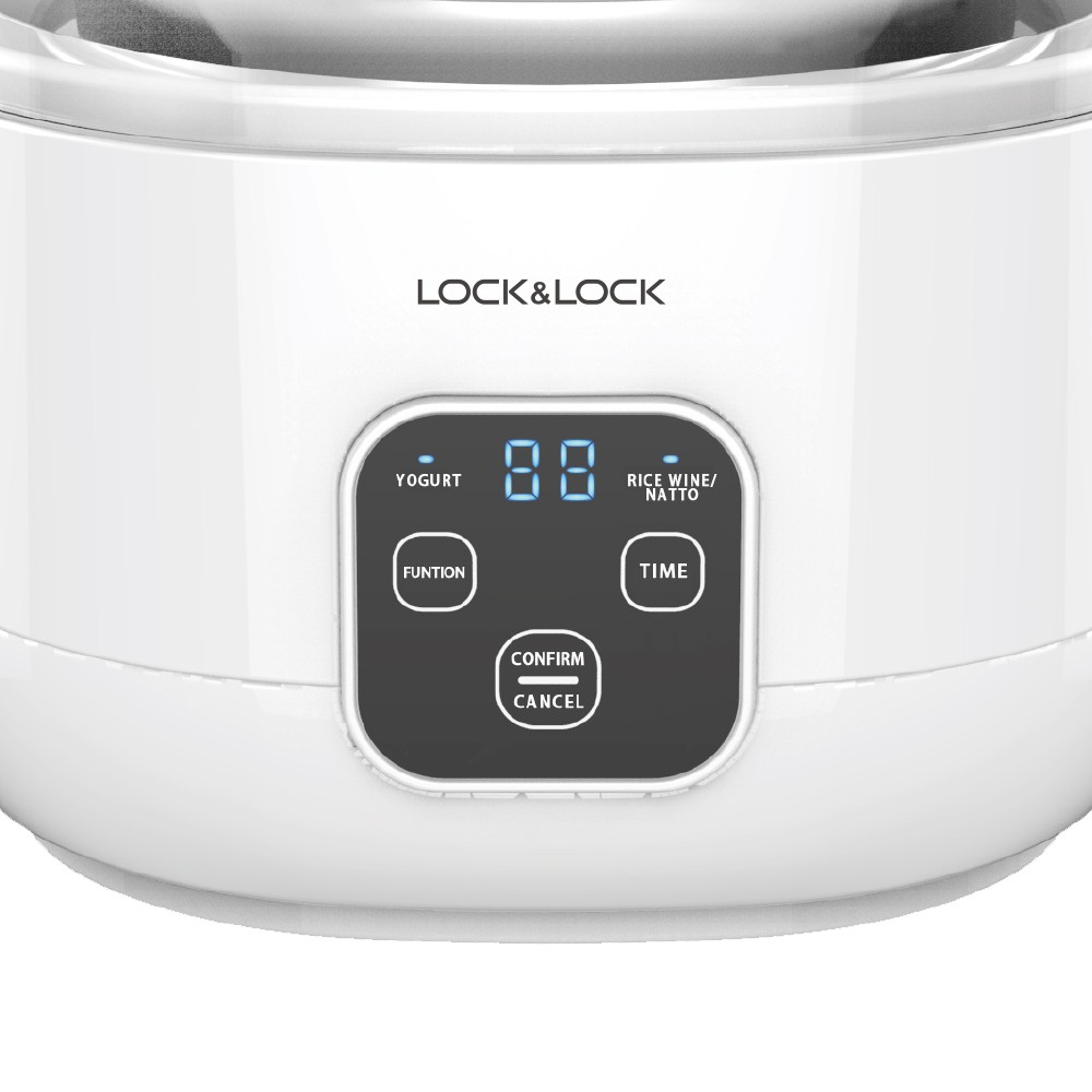 Máy làm sữa chua Lock & Lock Yogurt Maker 1L, 220V, 50Hz, 15W - Màu trắng EJY211