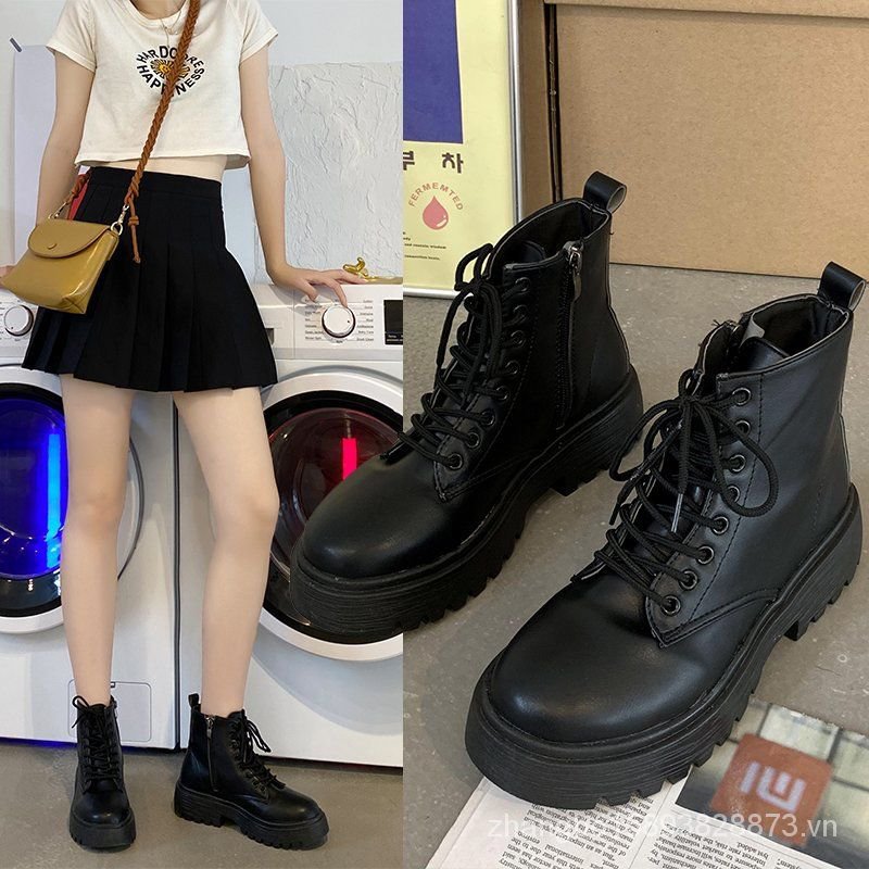 DR. MARTENS Giày Bốt Cổ Cao Thời Trang Cho Học Sinh Trong Mùa Hè 2021 Q5