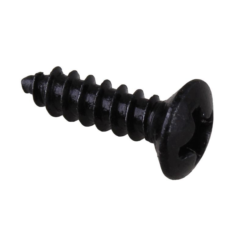 50x Guitar Bass Screws Parts for Scratchplates Pickguard, Black