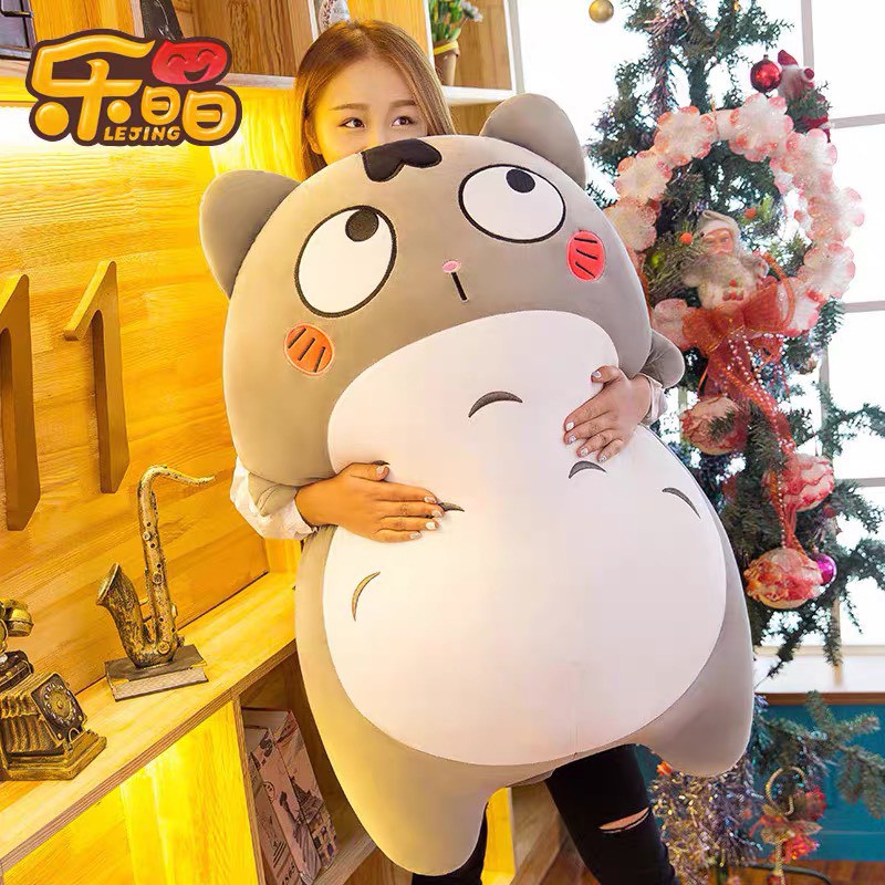 Gấu bông totoro  vỏ bọc nỉ mềm mại ,  bông mịn siêu nảy chống xẹp