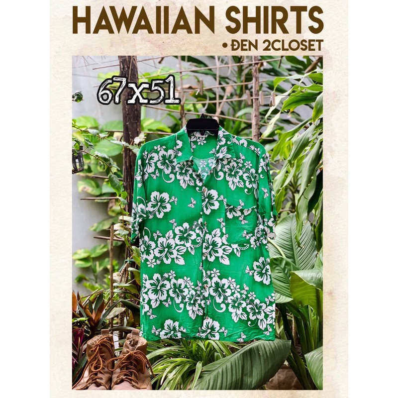 ÁO SƠ MI HOẠ TIẾT HAWAII 2HAND VINTAGE SƠ MI HAWAII