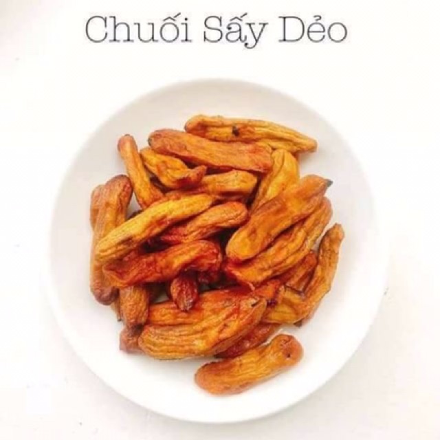 chuối sấy dẻo Cà Mau nguyên trái không chát 500gr