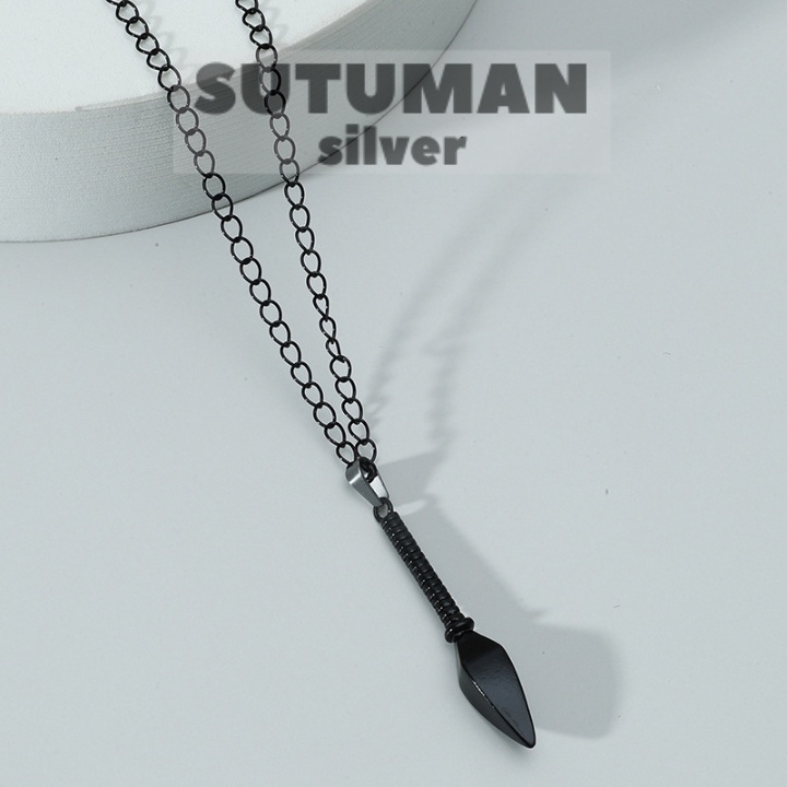 [GIAO HỎA TỐC] Vòng cổ mặt dây chuyền hình mũi tên cá tính Hàn Quốc thương hiệu SUTUMANsilver