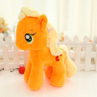 Thú nhồi bông đồ chơi hình chú ngựa Pony bé nhỏ màu sắc cầu vồng 20cm