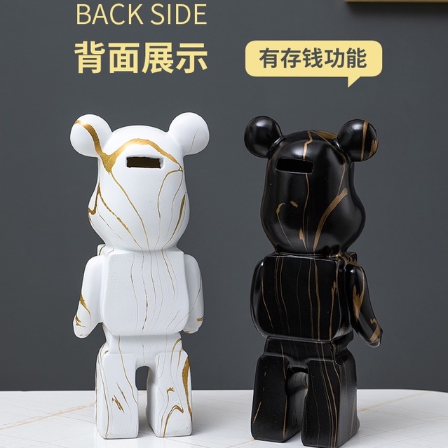 Ống Heo Tiết Kiệm Tiền Hình Gấu Violent Cỡ Nhỏ Sang Trọng Không Có Sẵn Trang Trí Phòng Khách