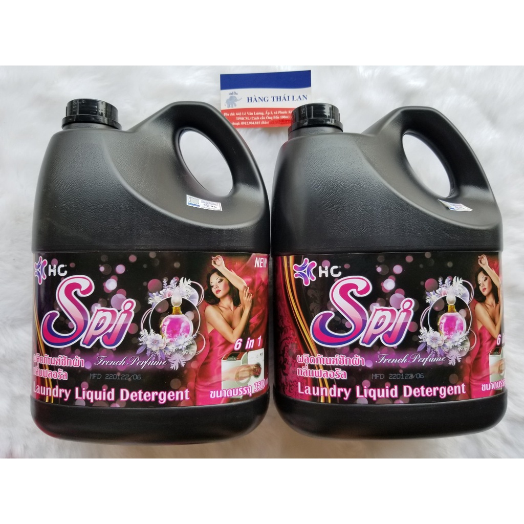 Nước giặt xả SPJ Thái Lan 6 in 1 đậm đặc 3500ml