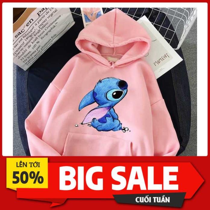 Áo Hoodie Nam Nữ In Theo Yêu Cầu Hình LOLI STITCH Cực Xinh M05 - Áo Hoodie Cặp Đôi Đẹp ❕