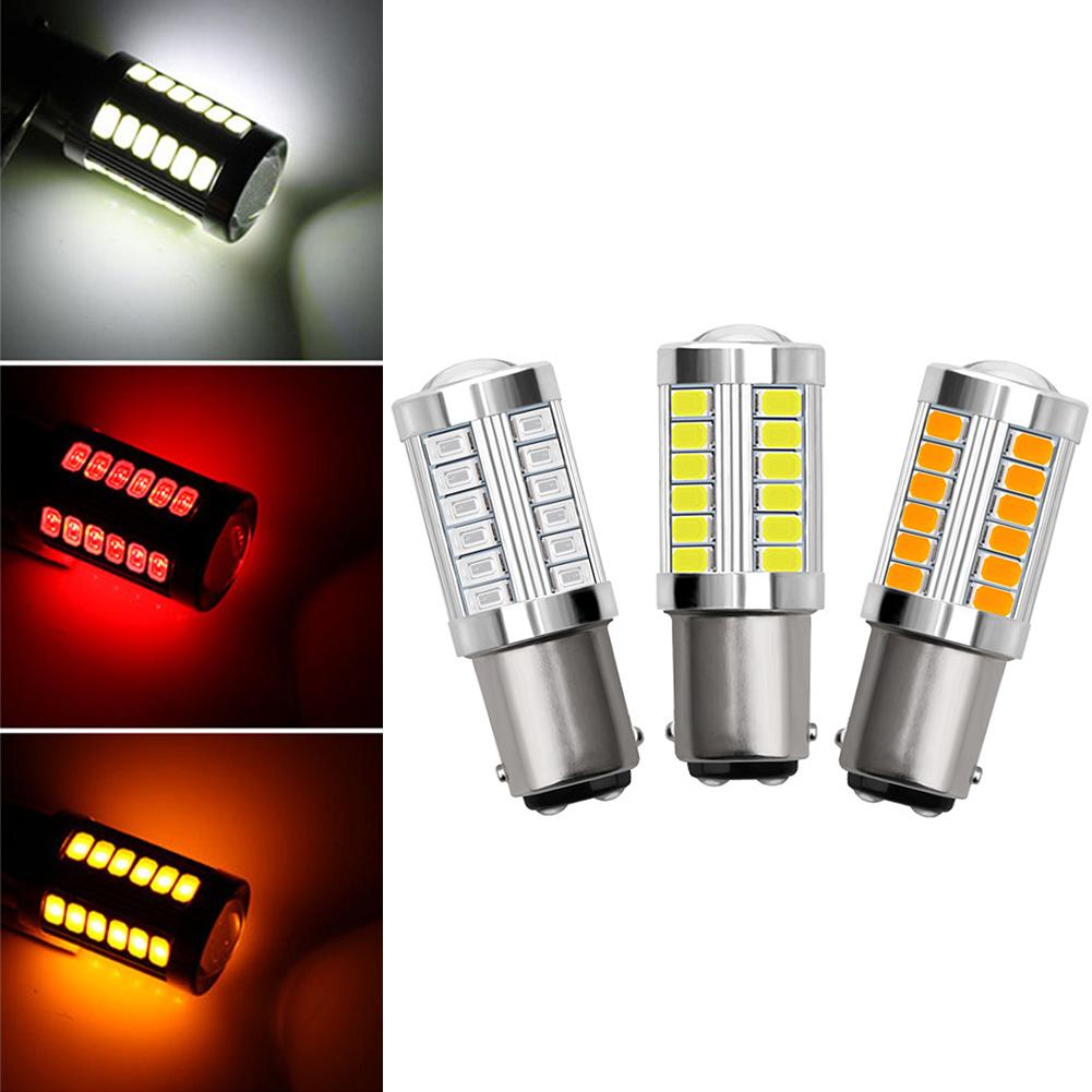 1 cái 1157 33-SMD Bóng đèn LED xe hơi dự phòng Đèn chiếu lùi 5630 BA15S P21W