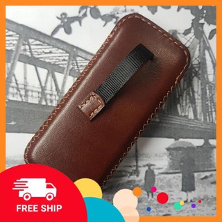 Bao da 8600 - da bò thật - đồ da thủ công - màu nâu bv0309 - atshop2