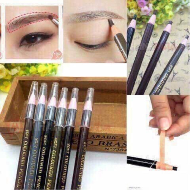 Chì Kẻ Mày Xé Không Thấm Nước 5 Màu Nội Địa Trung