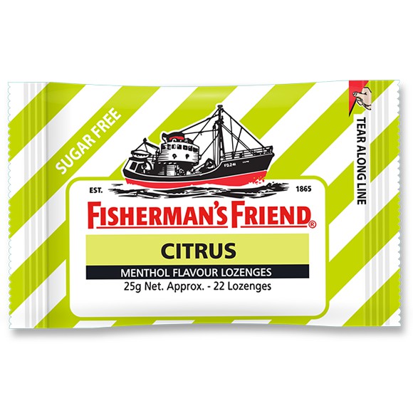 (6 vị) Kẹo cay con tàu Fisherman's Friend gói 25gr