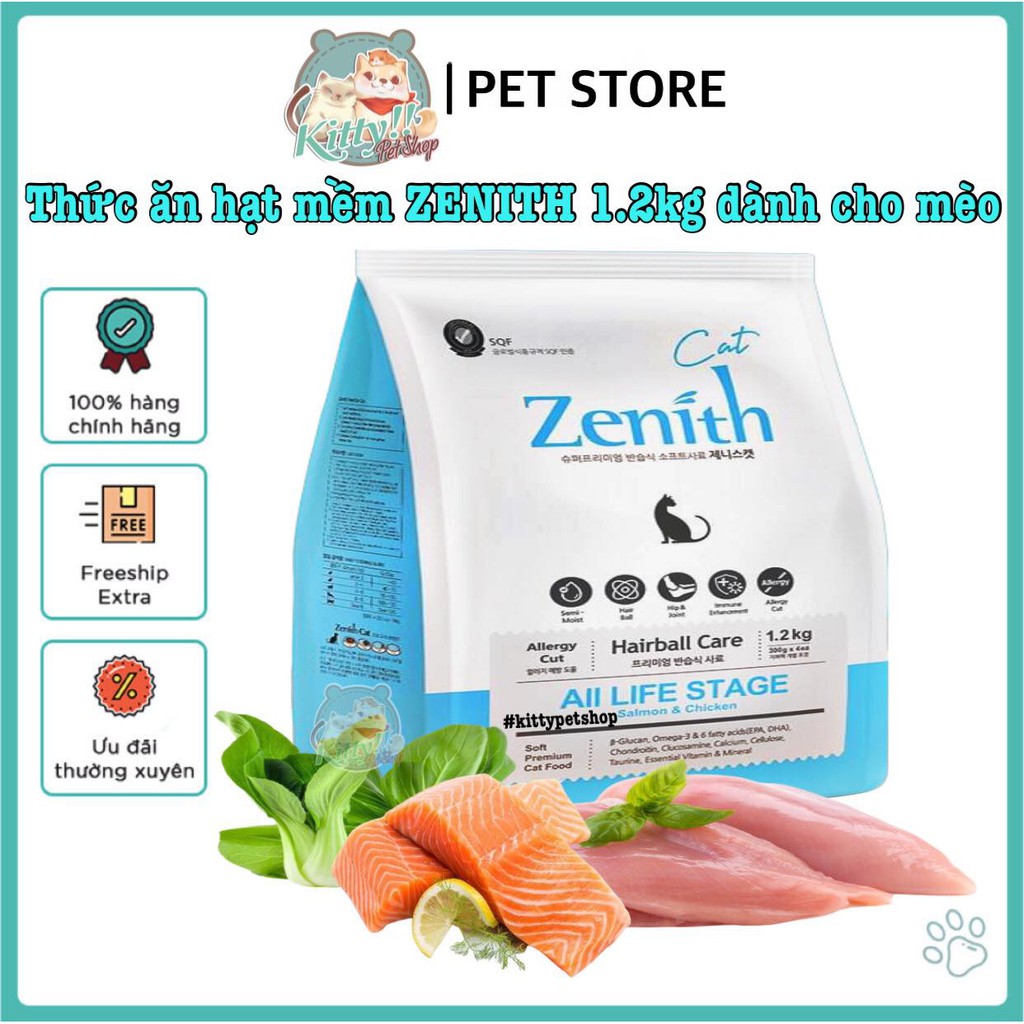 Zenith Cat Hairball - Thức ăn hạt mềm tiêu búi lông dành cho mèo