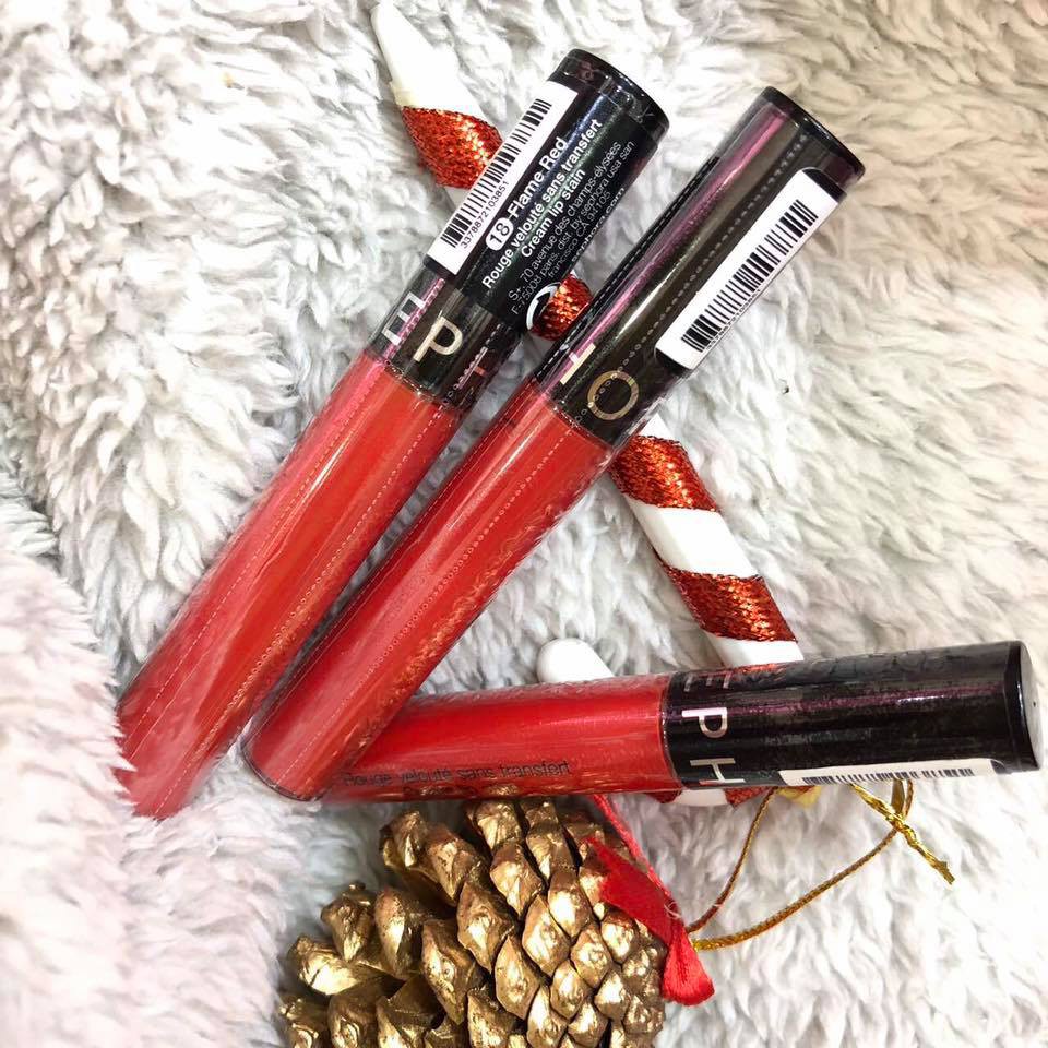 Son kem SEPHORA Cream Lip Stain ''18 Flame Red'' Liquid Lipstick