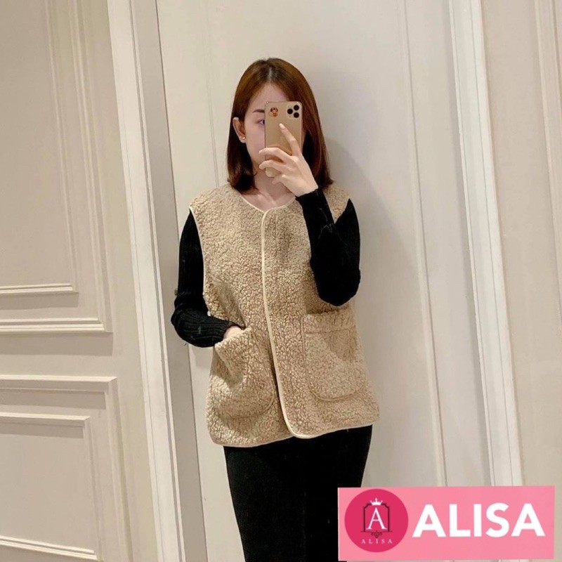 Áo gile lông cừu - ALISA