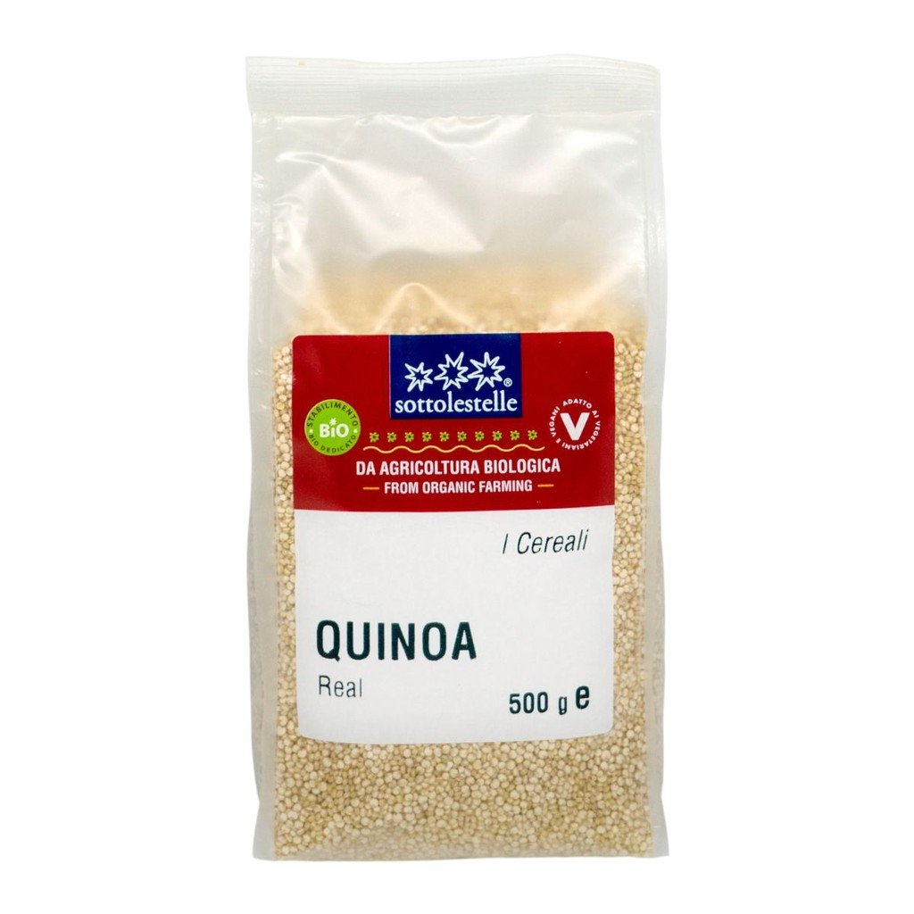 Hạt Diêm Mạch Trắng Hữu Cơ Sottolestelle Organic Quinoa Real