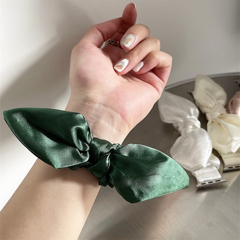 Dây Đeo Thắt Nơ 41mm 45mm 38mm 40mm 42mm 44mm Cho iwatch 7 6 5 4 3 2 1