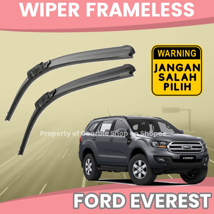 1 Cặp Cần Gạt Nước Bằng Cao Su Không Khung Gắn Kính Chắn Gió Xe Hơi Ford Everest