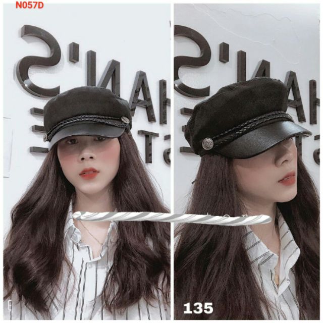 Nón mỏ nồi da