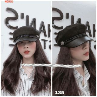 Nón mỏ nồi da