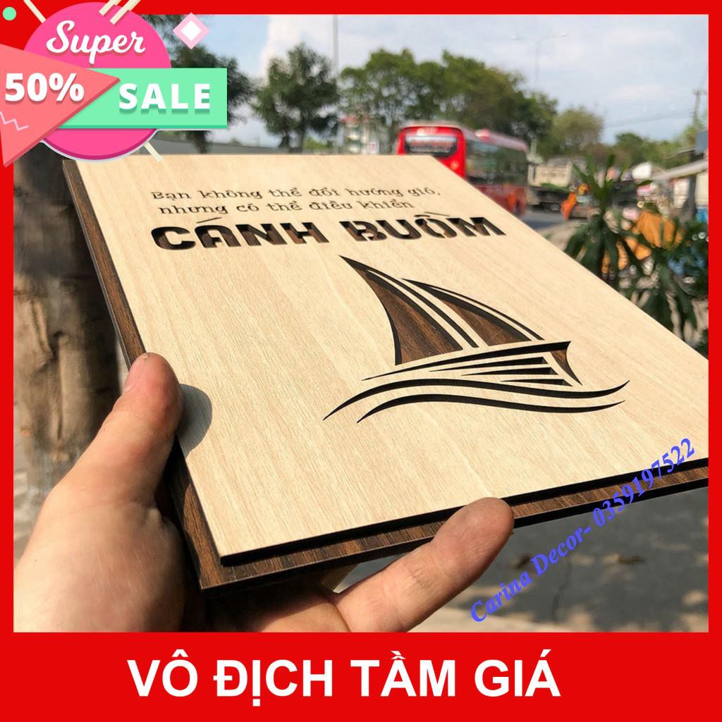 [Hàng cao cấp]- Tranh động lực- Bạn không thể thay đổi hướng gió, nhưng có thể  điều khiển cánh buồm