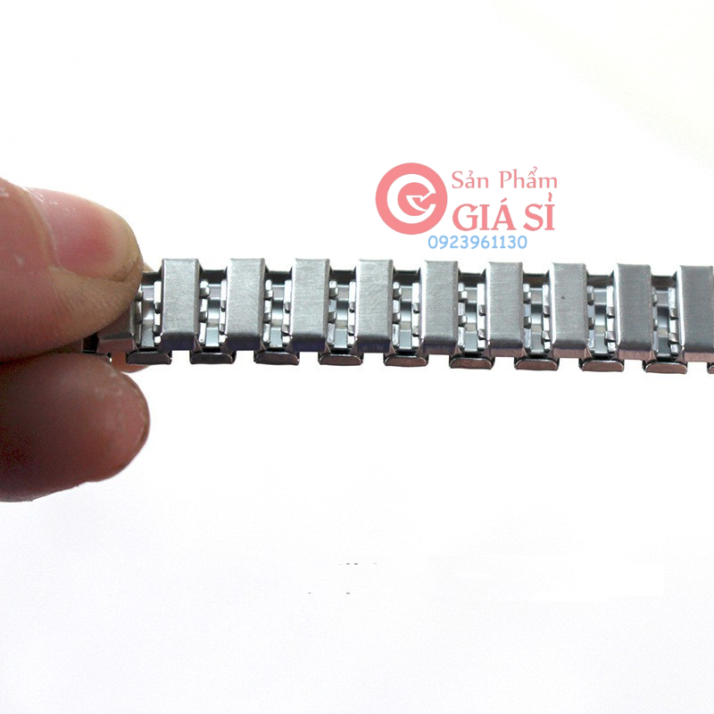 Dây đồng hồ thun 20mm màu bạc ❤️freeship❤️