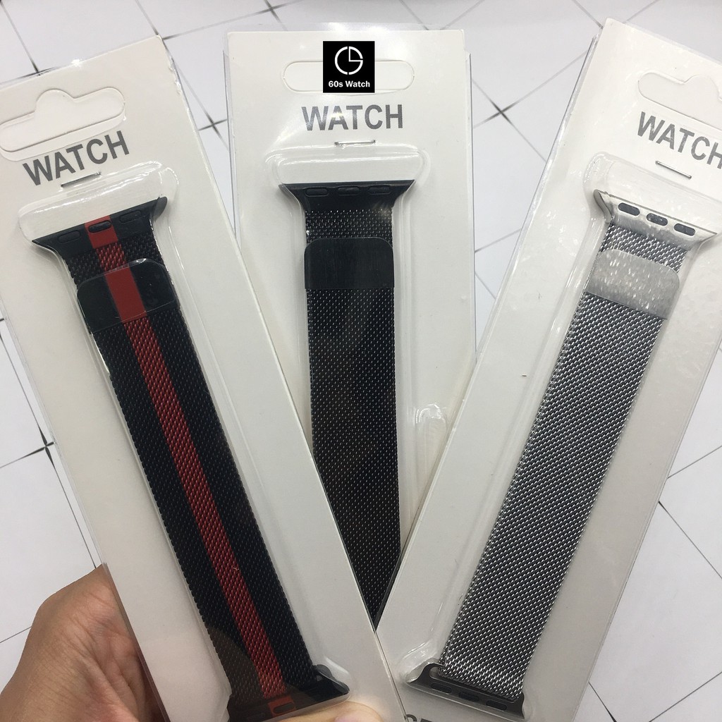 Dây Đeo Thép Lưới Milanese Thay Thế Dành Cho Apple Watch