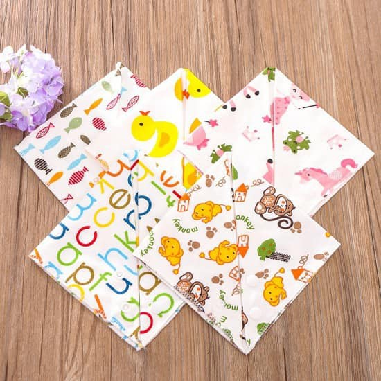 Yếm quàng cổ cài nút cho bé combo 10c